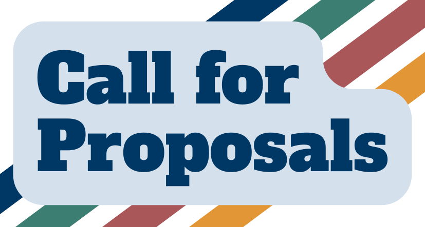 Blue text on a white background says "Call for Proposals"