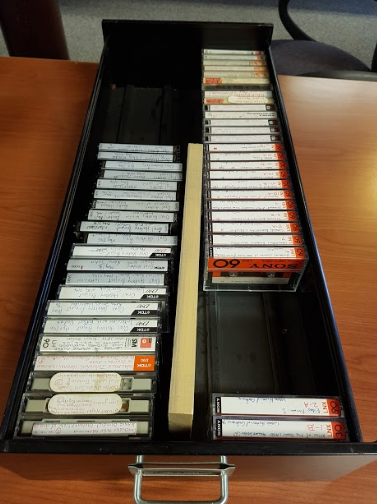 Index of 85 cassette tapes