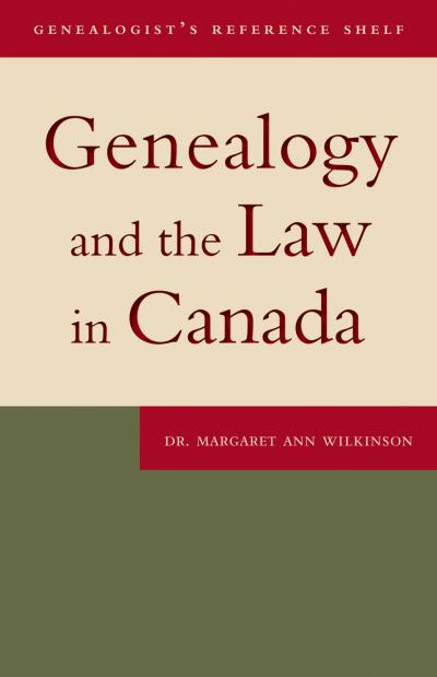 Cover for Genealogy and the Law in Canada