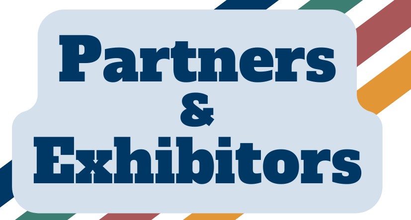 Blue text on a white background says "Partners & Exhibitors"